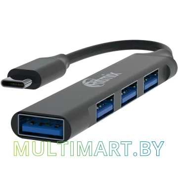 USB-хаб Ritmix CR-4401 Metal